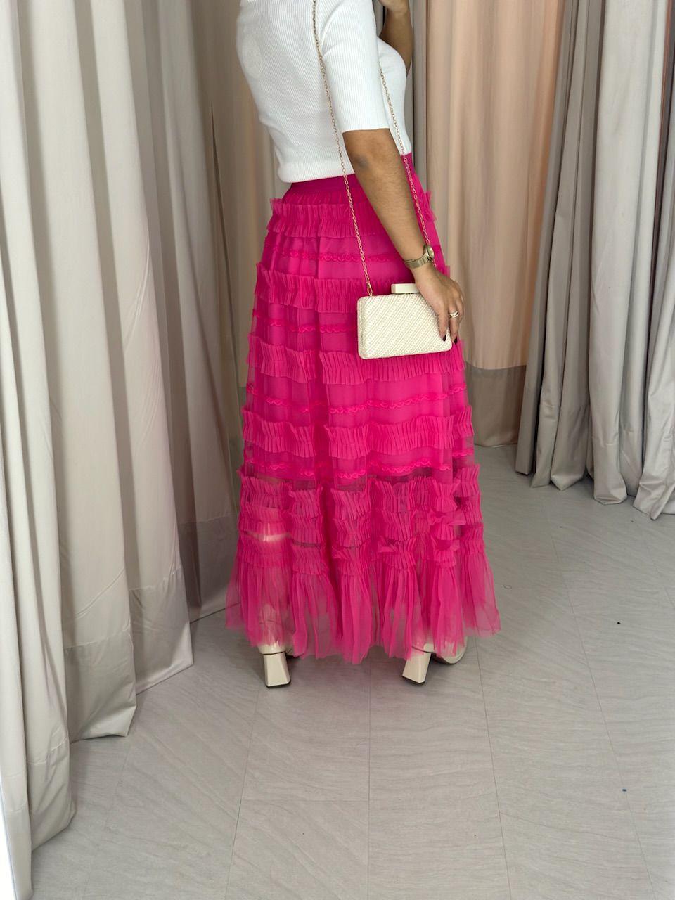 SAIA LUNA TULE PINK