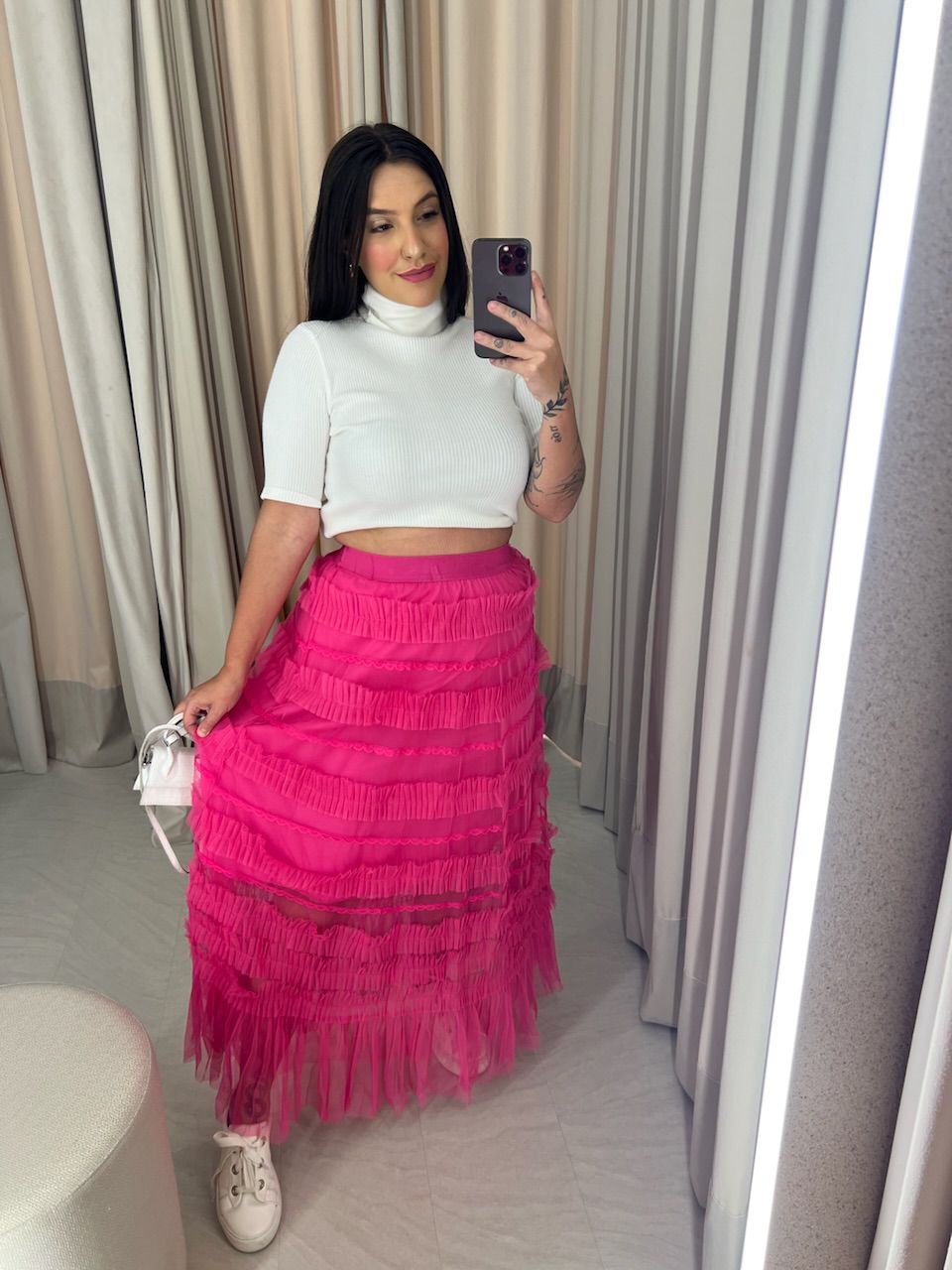 SAIA LUNA TULE PINK