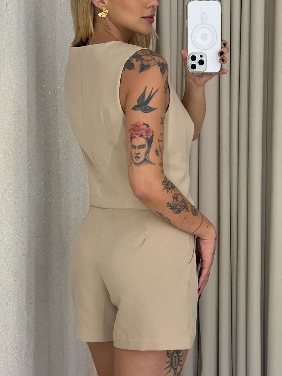 CONJUNTO MAÍSA SHORT COLETE NUDE
