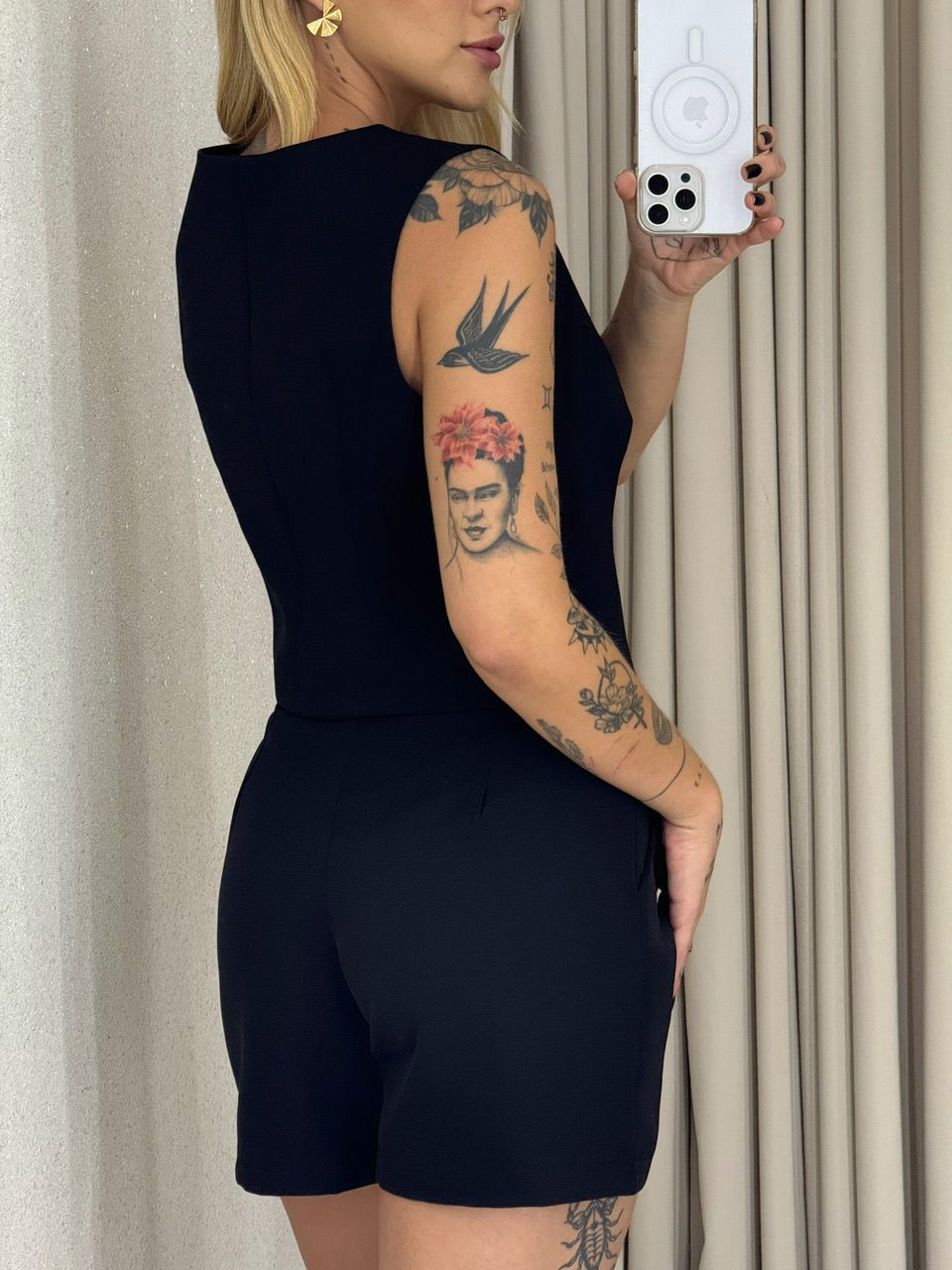 CONJUNTO MAÍSA SHORT COLETE PRETO
