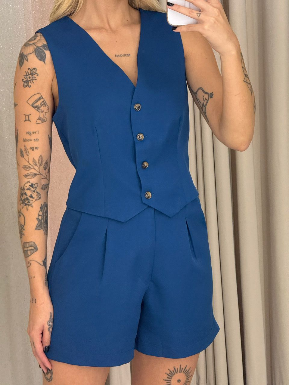 CONJUNTO MAÍSA SHORT COLETE TURQUESA