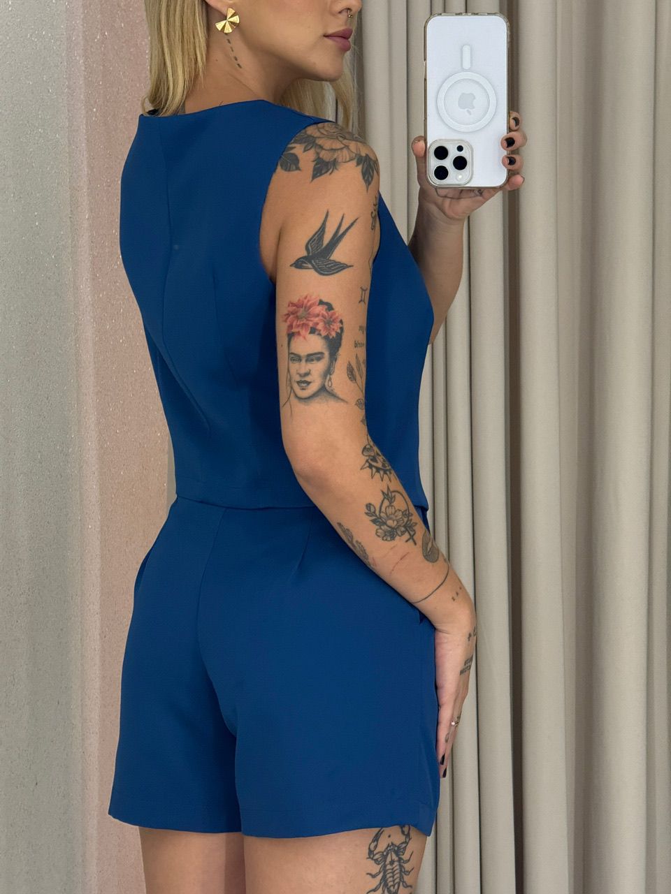 CONJUNTO MAÍSA SHORT COLETE TURQUESA