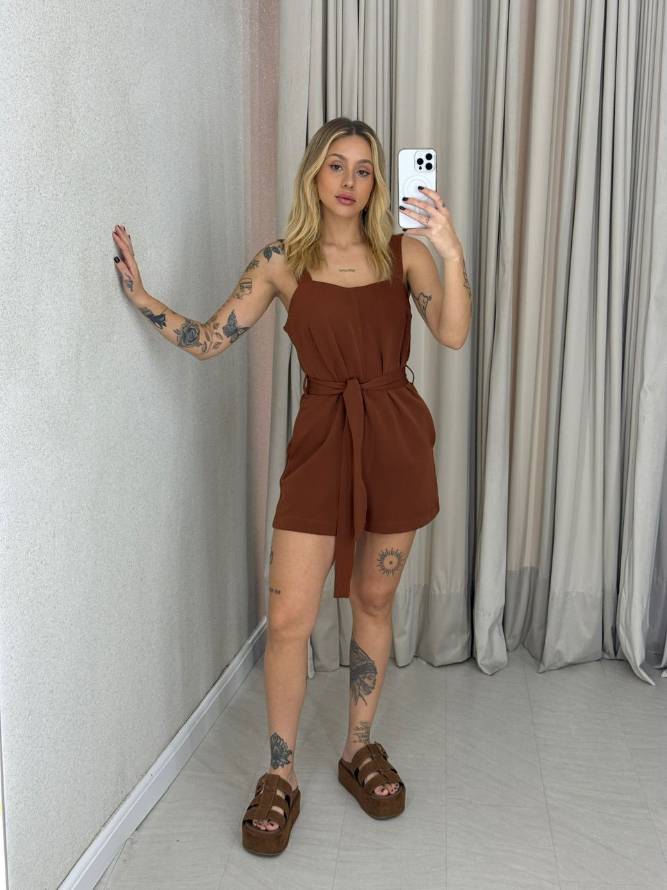 MACAQUINHO FLAVIA FAIXA Marrom