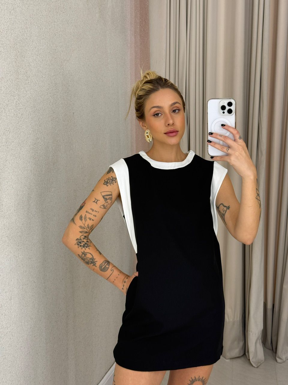 VESTIDO MEL CURTO PRETO