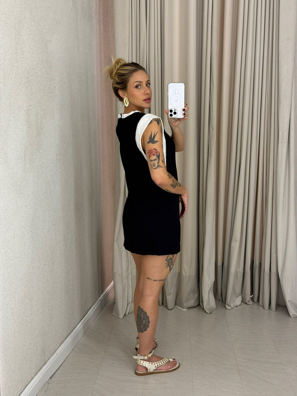 VESTIDO MEL CURTO PRETO