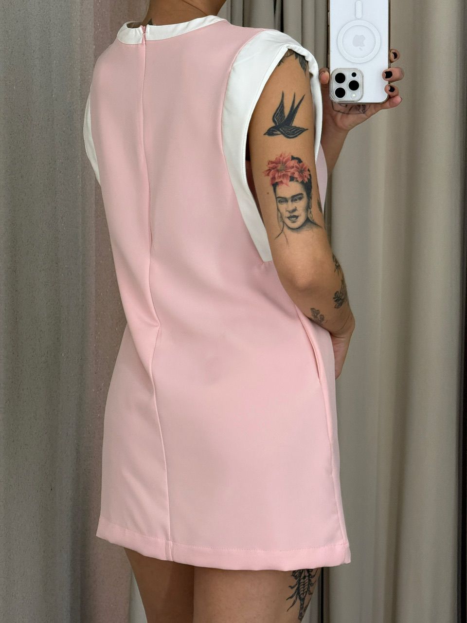 VESTIDO MEL CURTO ROSA