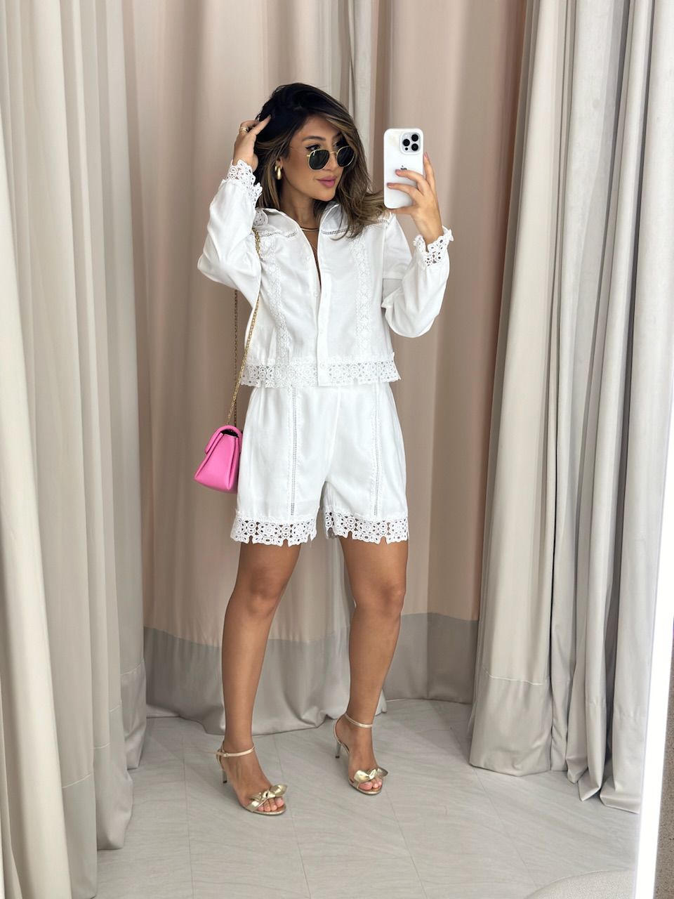 CONJUNTO CRISTINA SHORT OFF - 0051950048 - CAROLLA FERRARO