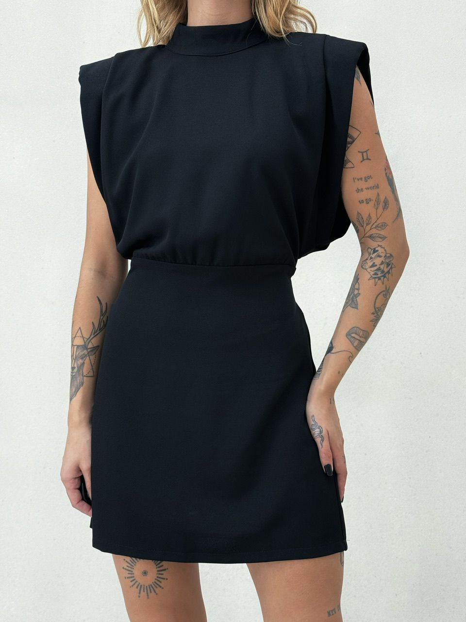 VESTIDO MISLAINE MUSCLE PRETO