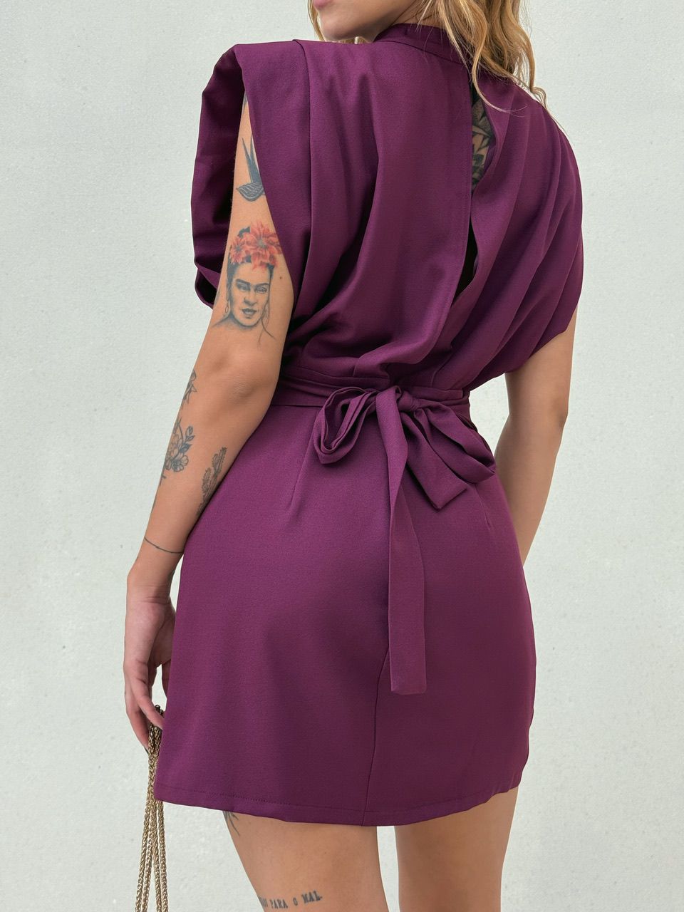 VESTIDO MISLAINE MUSCLE VINHO