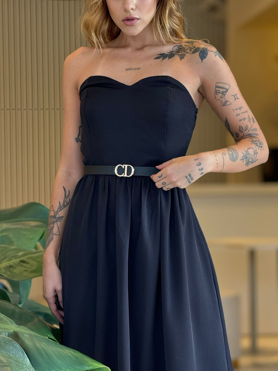 VESTIDO SERENA EVASÊ PRETO