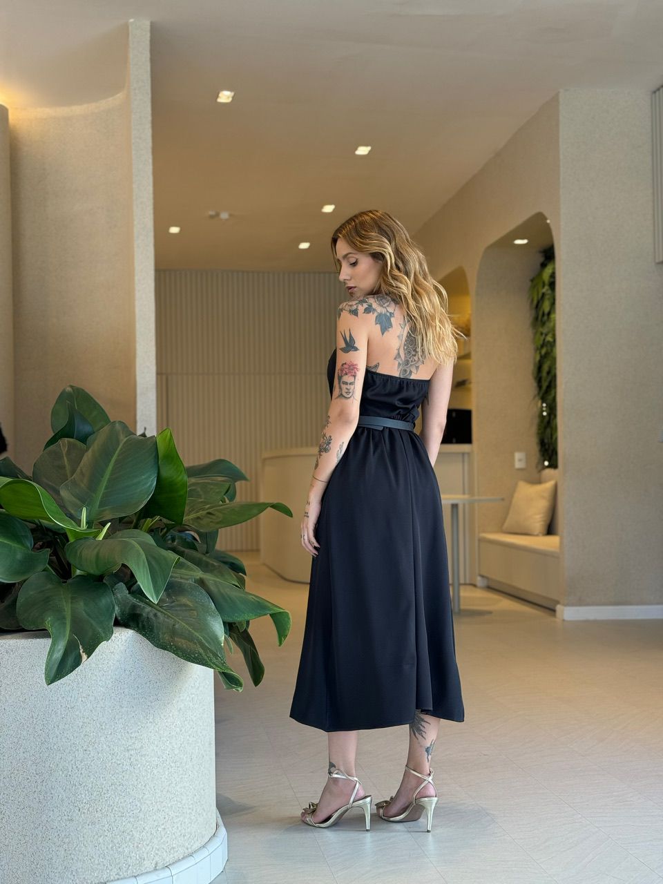 VESTIDO SERENA EVASÊ PRETO