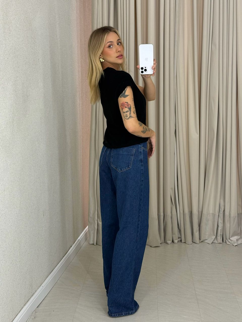 BLUSA SILVIA TRICOT PRETA