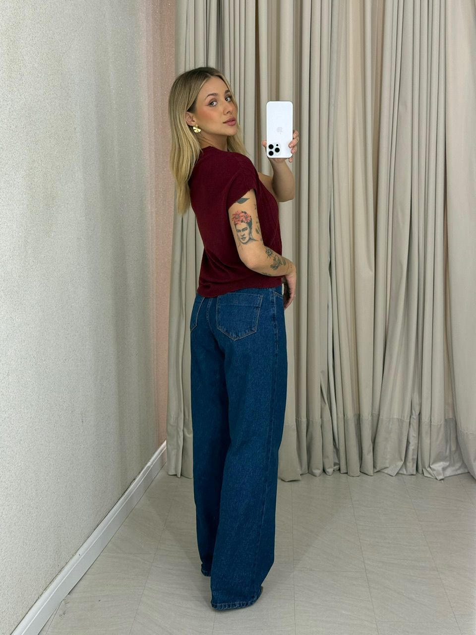 BLUSA SILVIA TRICOT VINHO