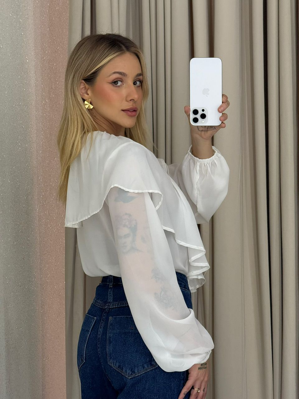 BLUSA TALITA BABADO OFF