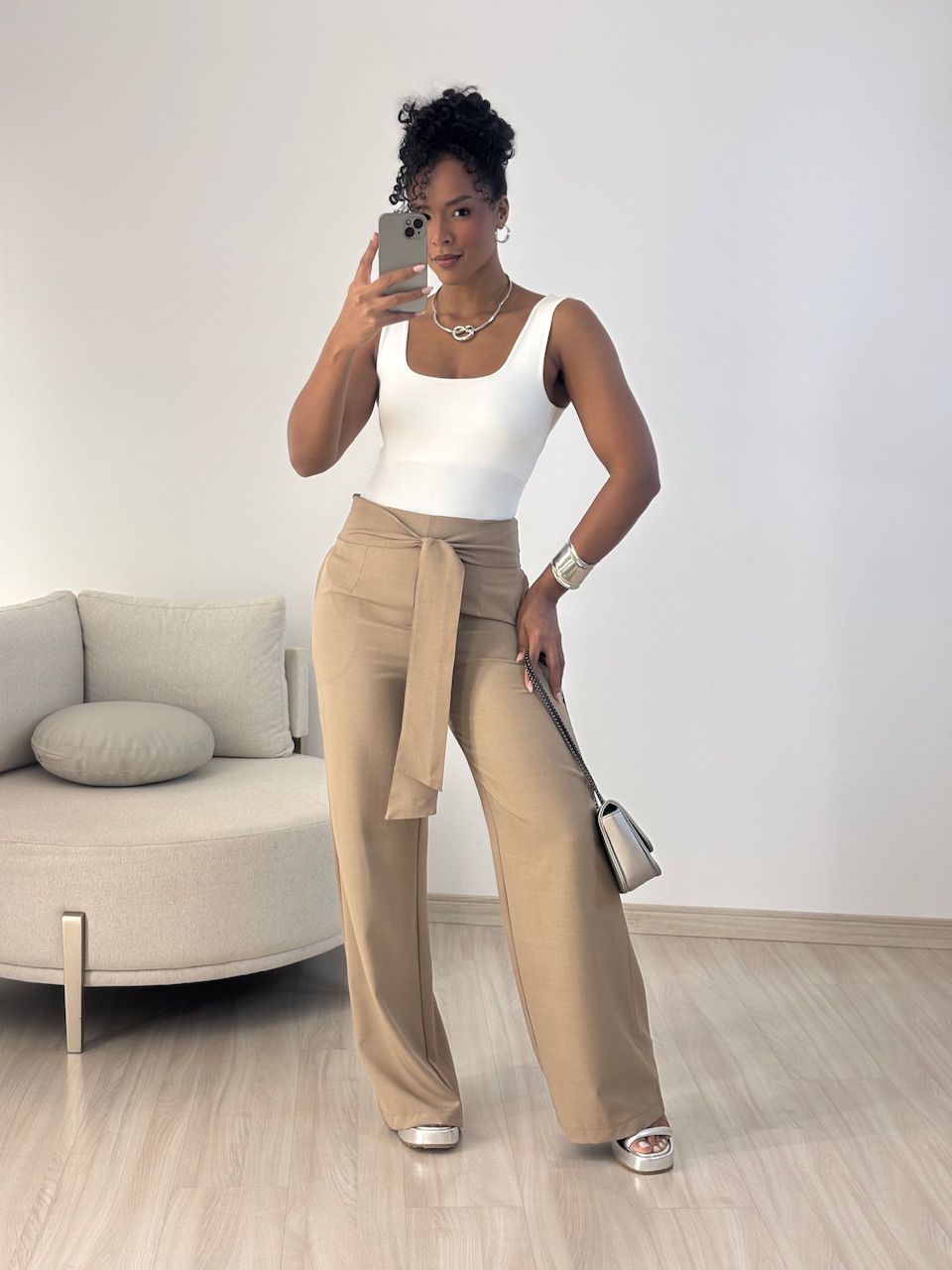 CALÇA CHARLOTTE AMARRAÇÃO NUDE