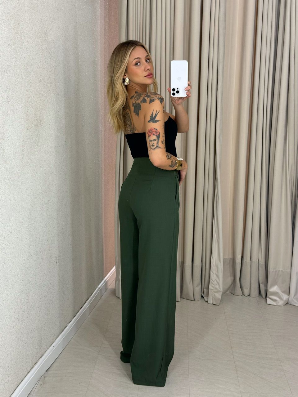 CALÇA CHARLOTTE AMARRAÇÃO VERDE