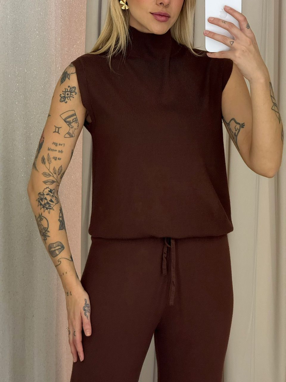 CONJUNTO MALU GOLA Marrom