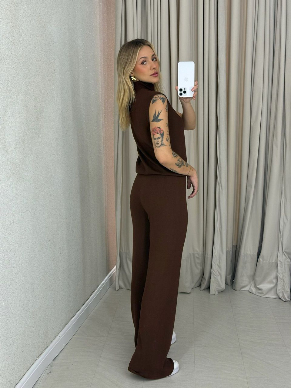 CONJUNTO MALU GOLA Marrom
