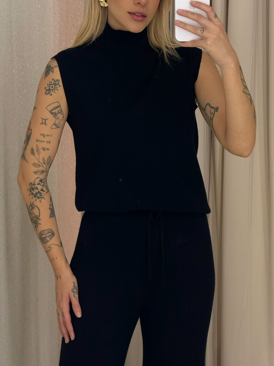 CONJUNTO MALU GOLA preto