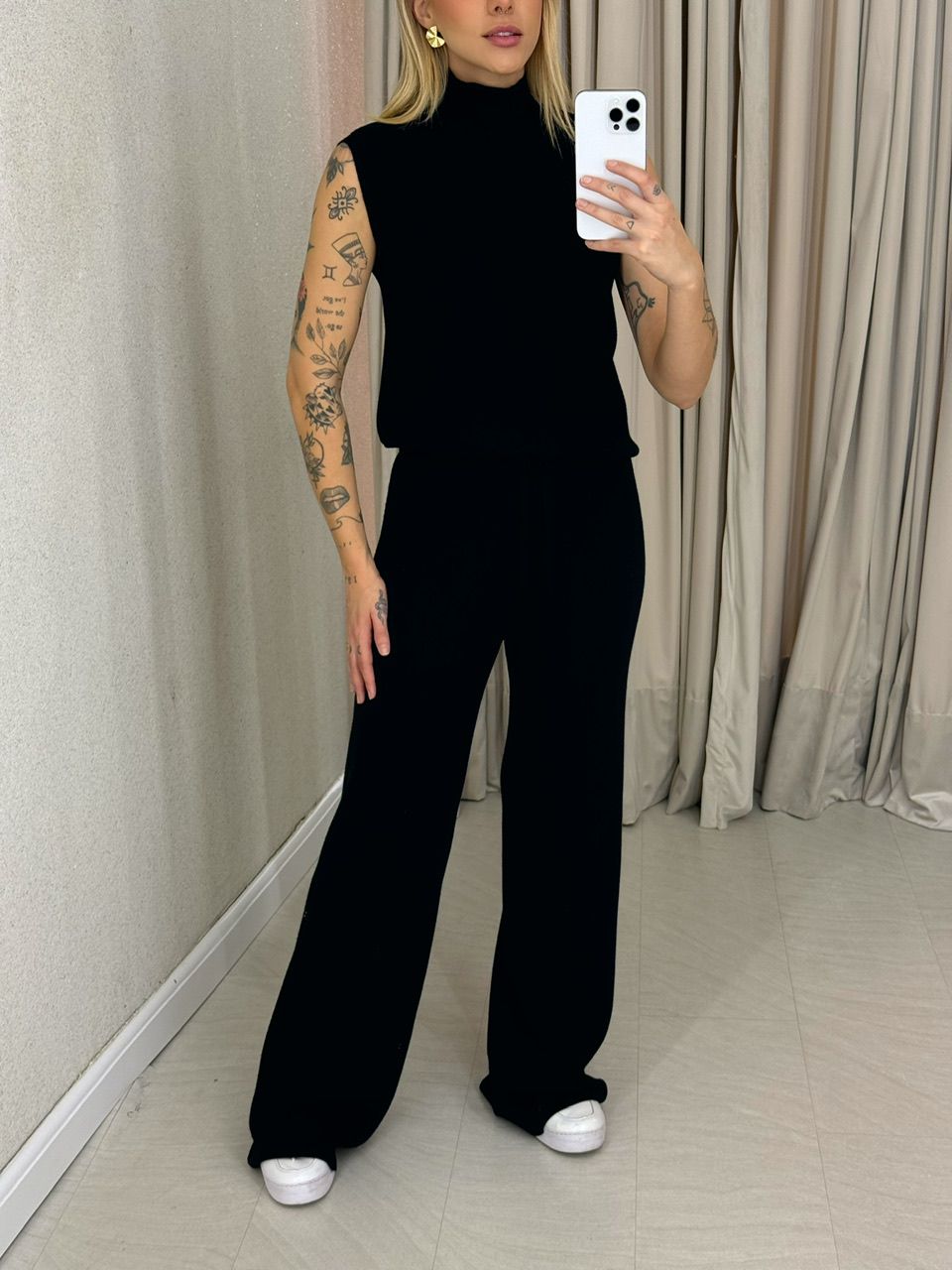 CONJUNTO MALU GOLA preto