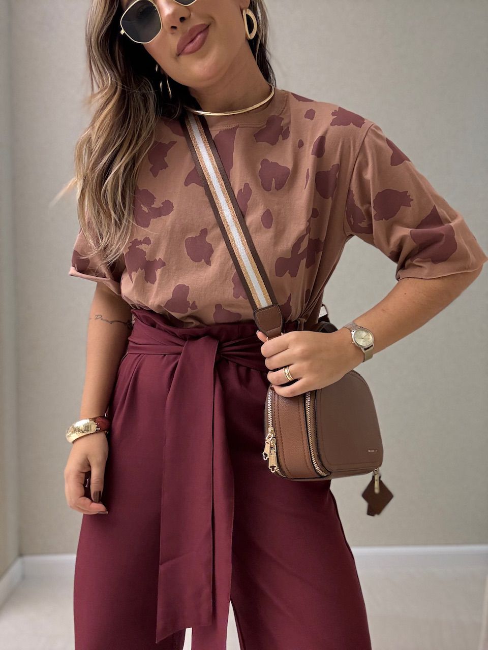 CROPPED REGINA ESTAMPADO CAPUCCINO 