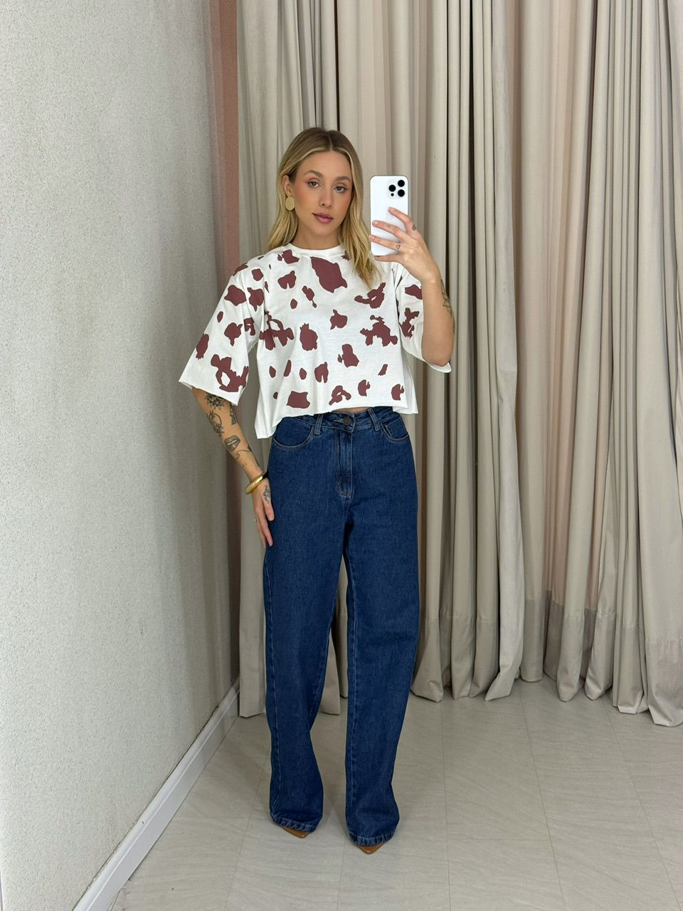 CROPPED REGINA ESTAMPADO OFF
