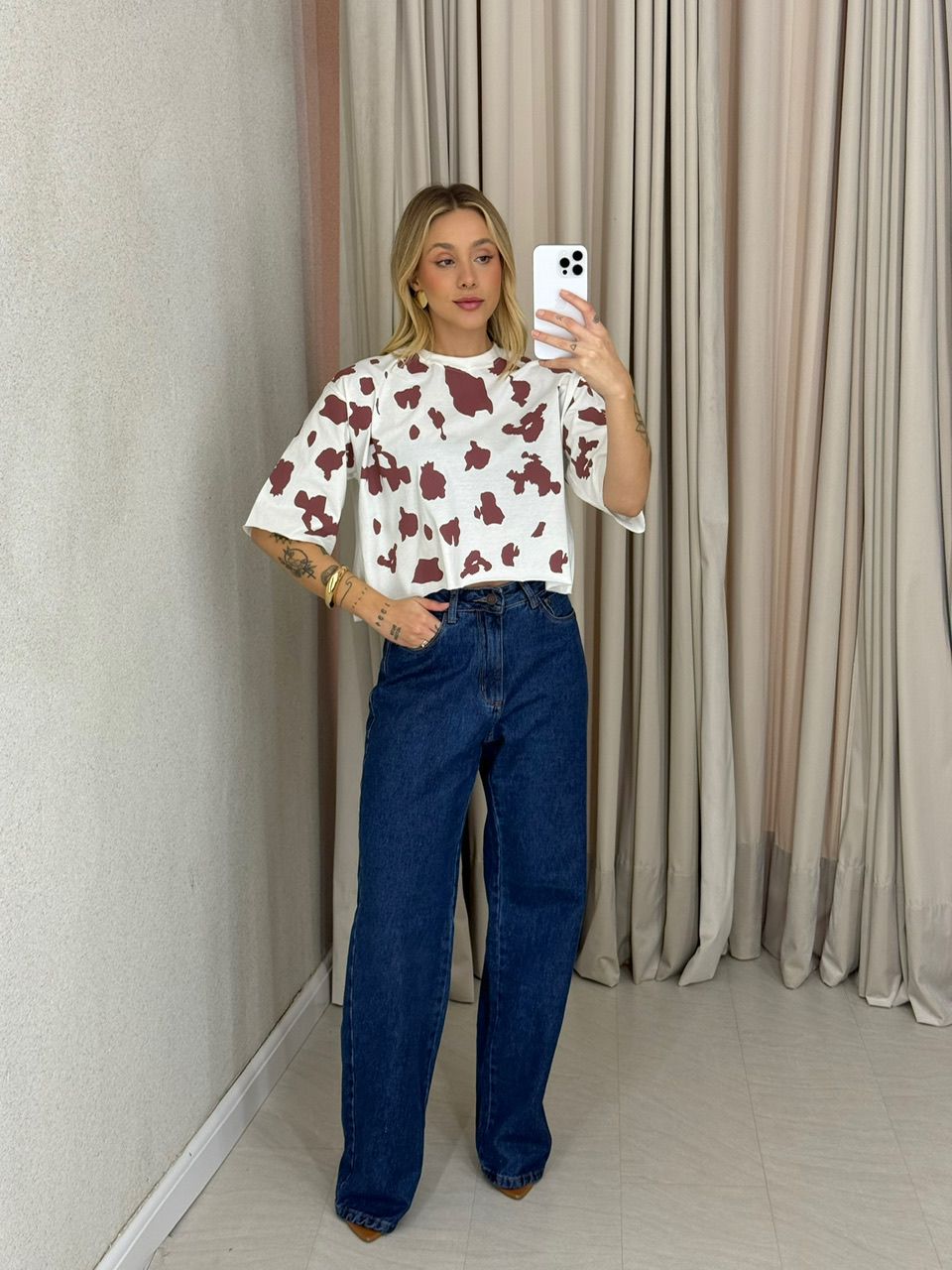 CROPPED REGINA ESTAMPADO OFF