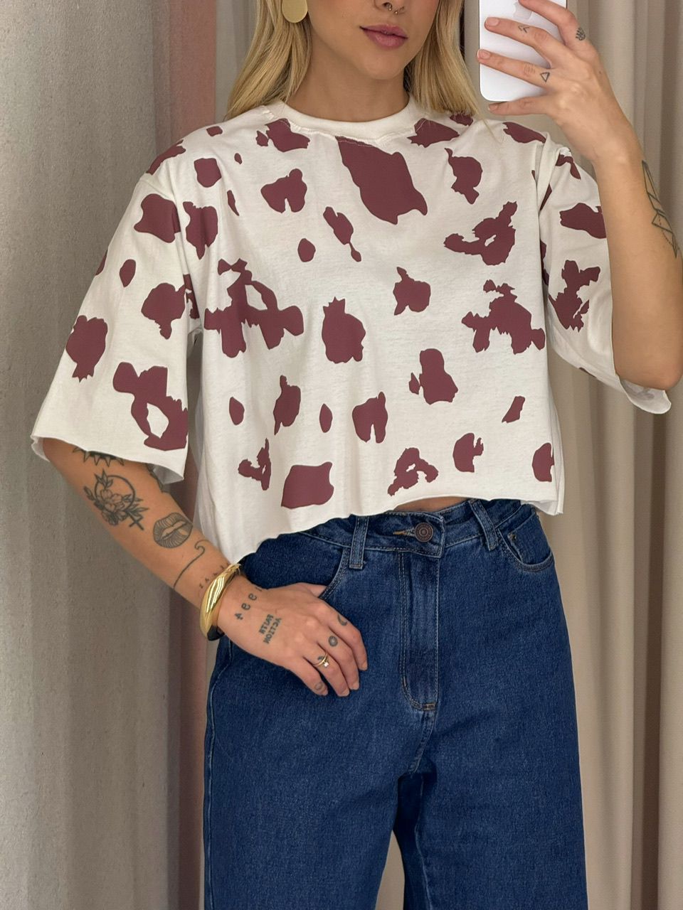 CROPPED REGINA ESTAMPADO OFF