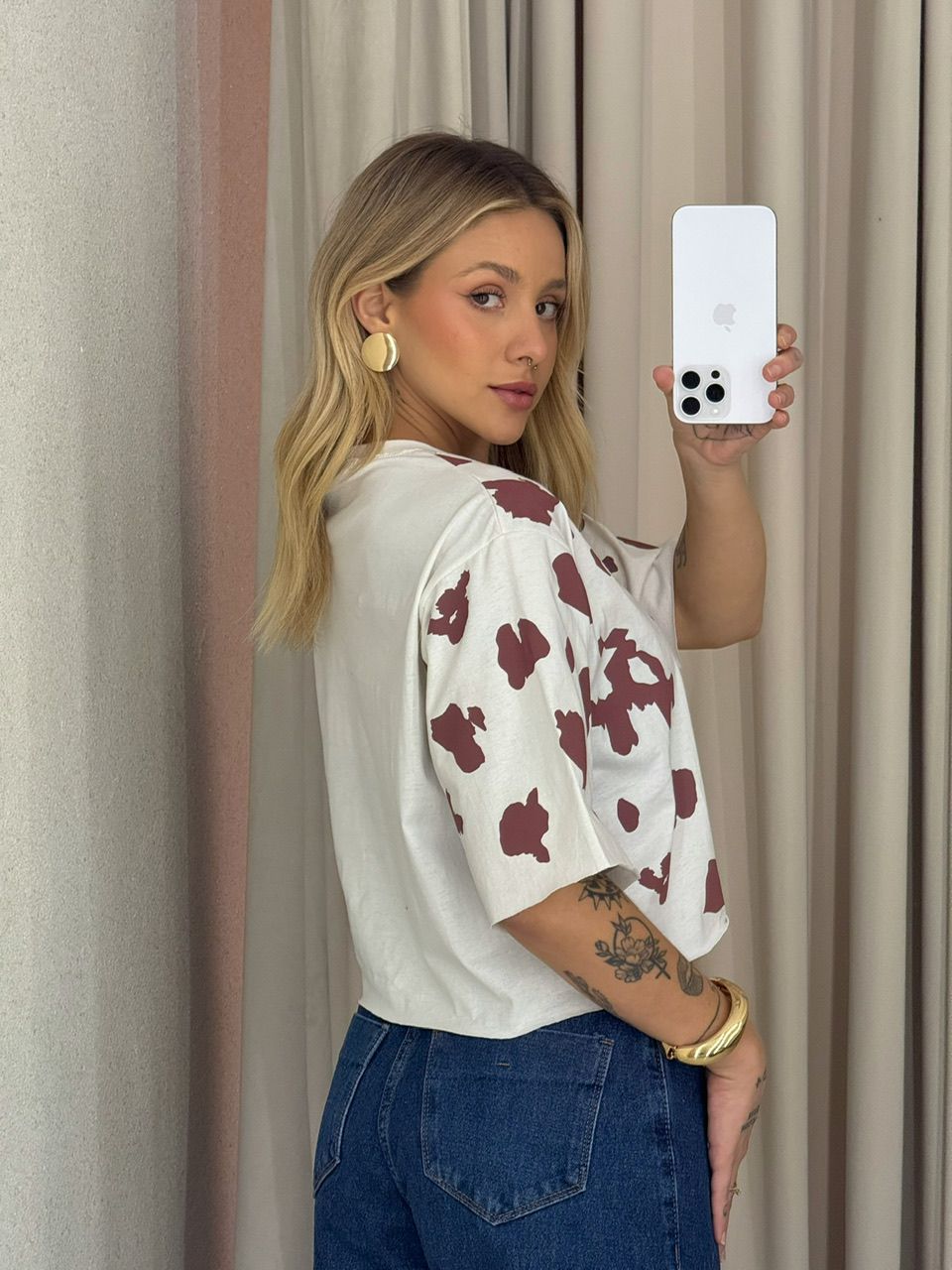 CROPPED REGINA ESTAMPADO OFF