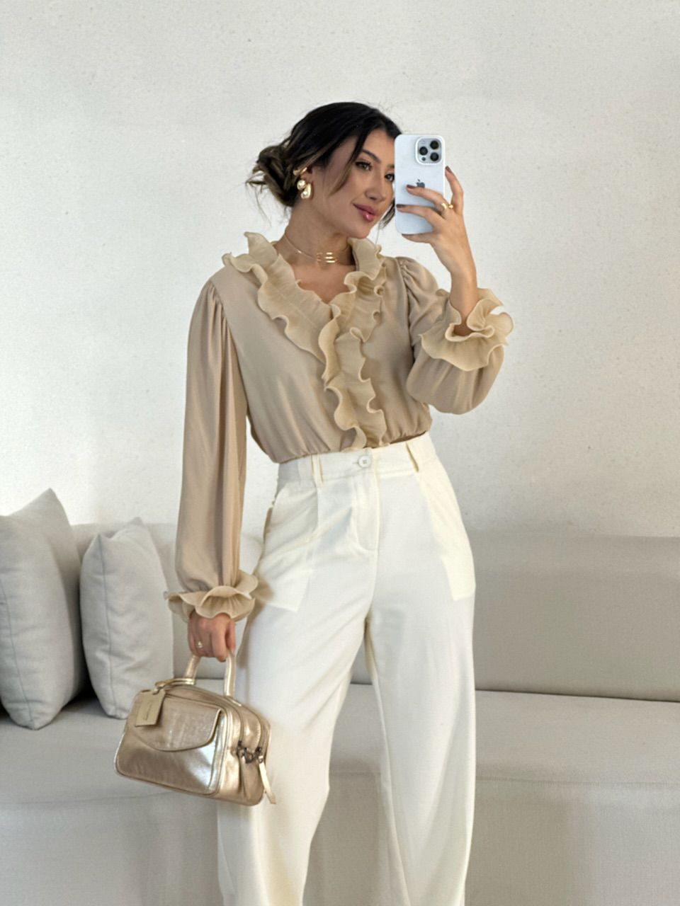 BLUSA ISABEL BABADOS Nude