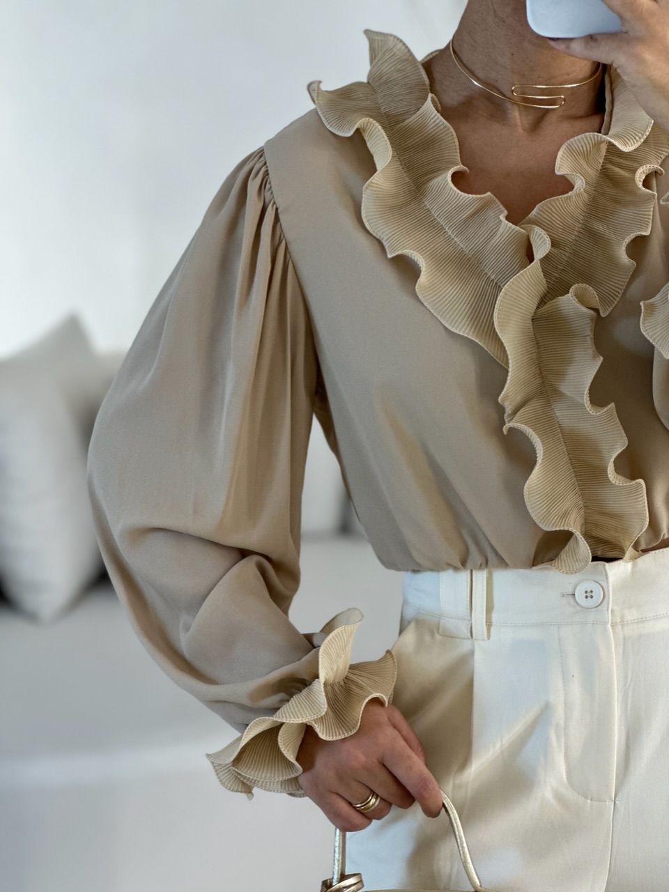 BLUSA ISABEL BABADOS Nude