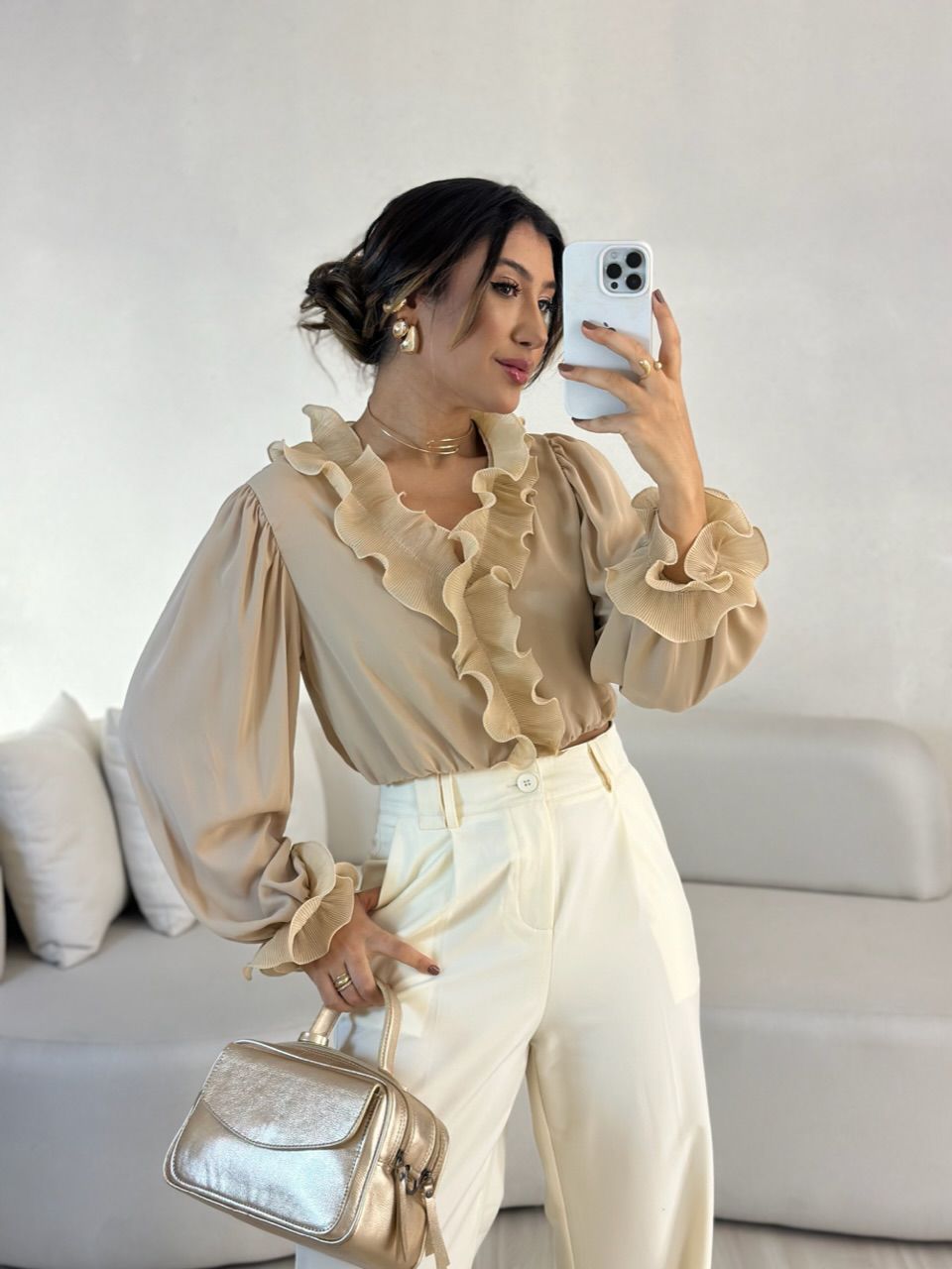 BLUSA ISABEL BABADOS Nude