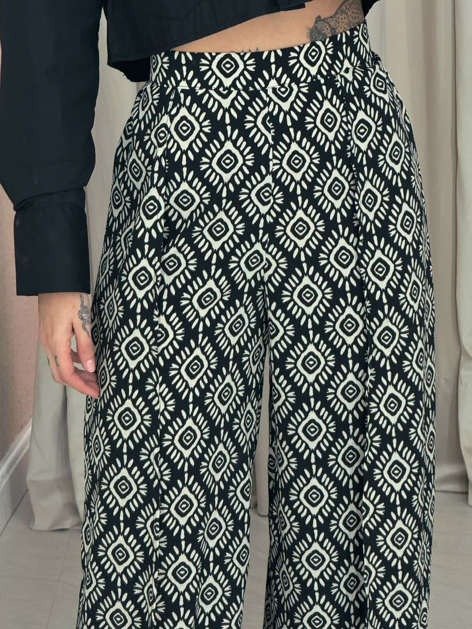 CALÇA MILENA ÉTNICA PRETA