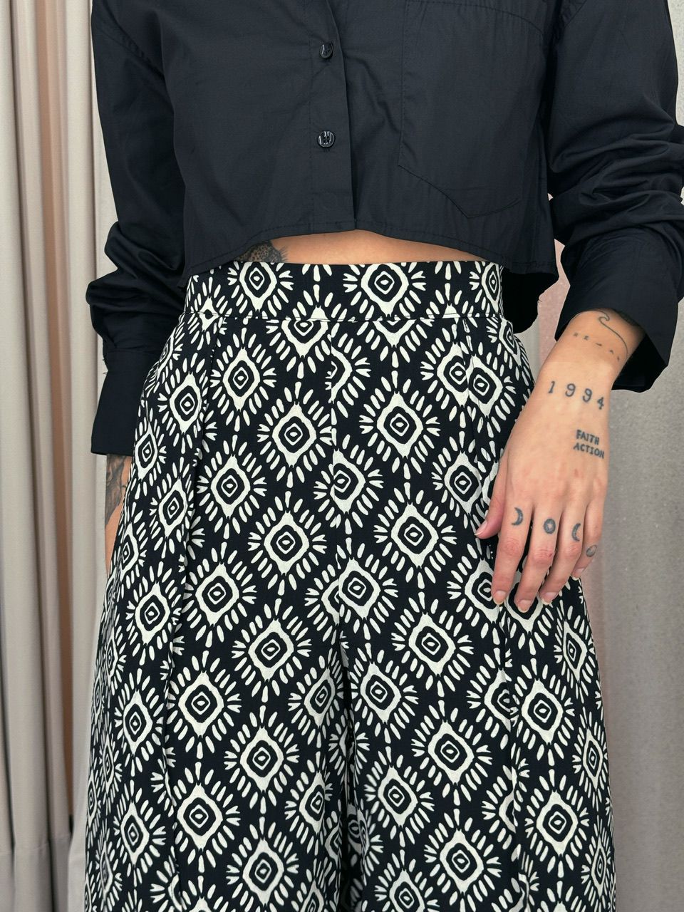 CALÇA MILENA ÉTNICA PRETA