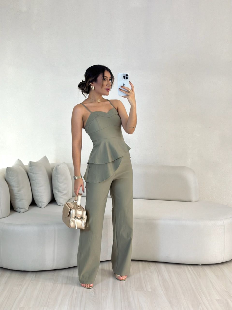 CONJUNTO THAYSE ASSIMÉTRICO VERDE