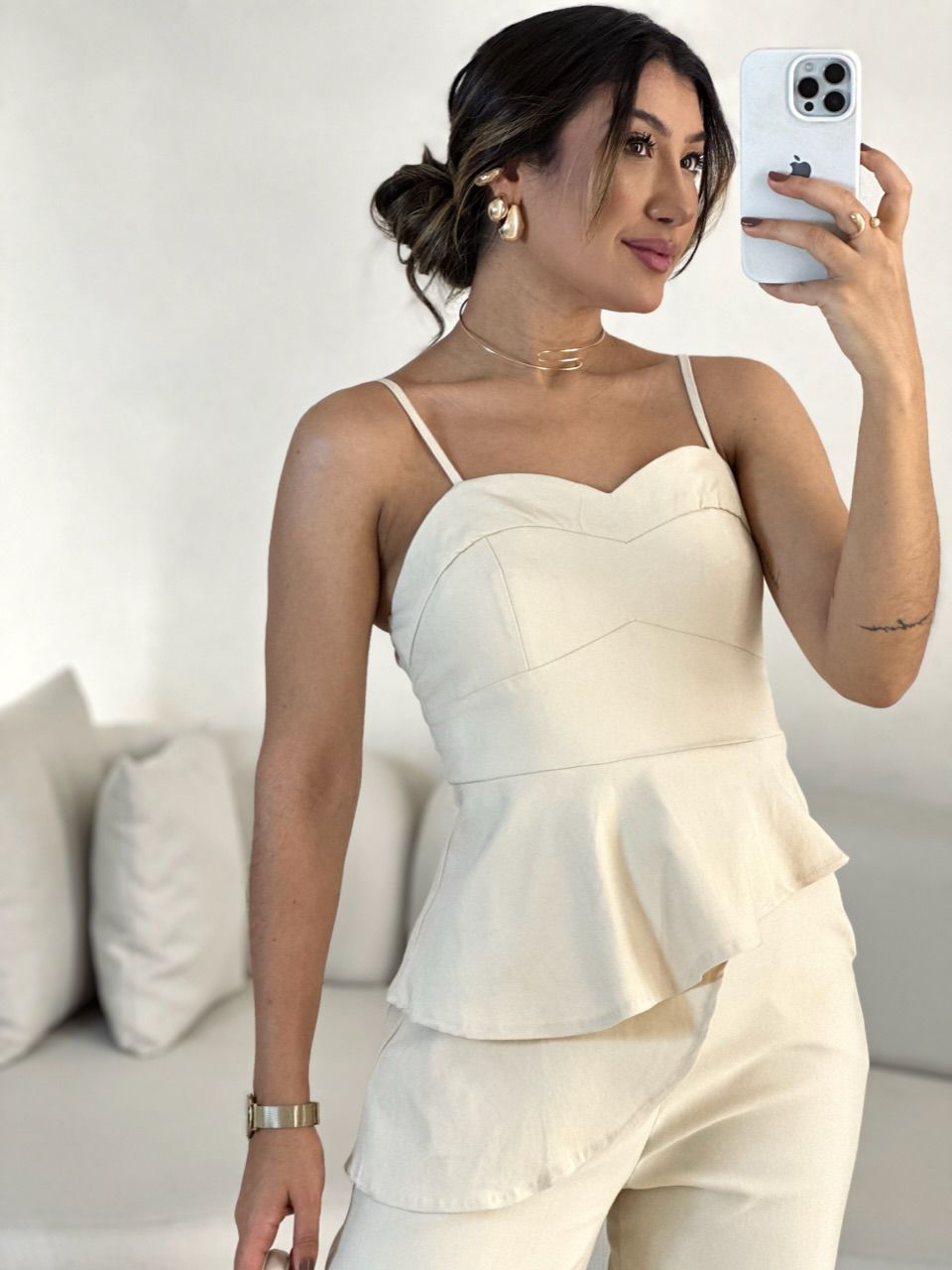 CONJUNTO THAYSE ASSIMÉTRICO MARFIM