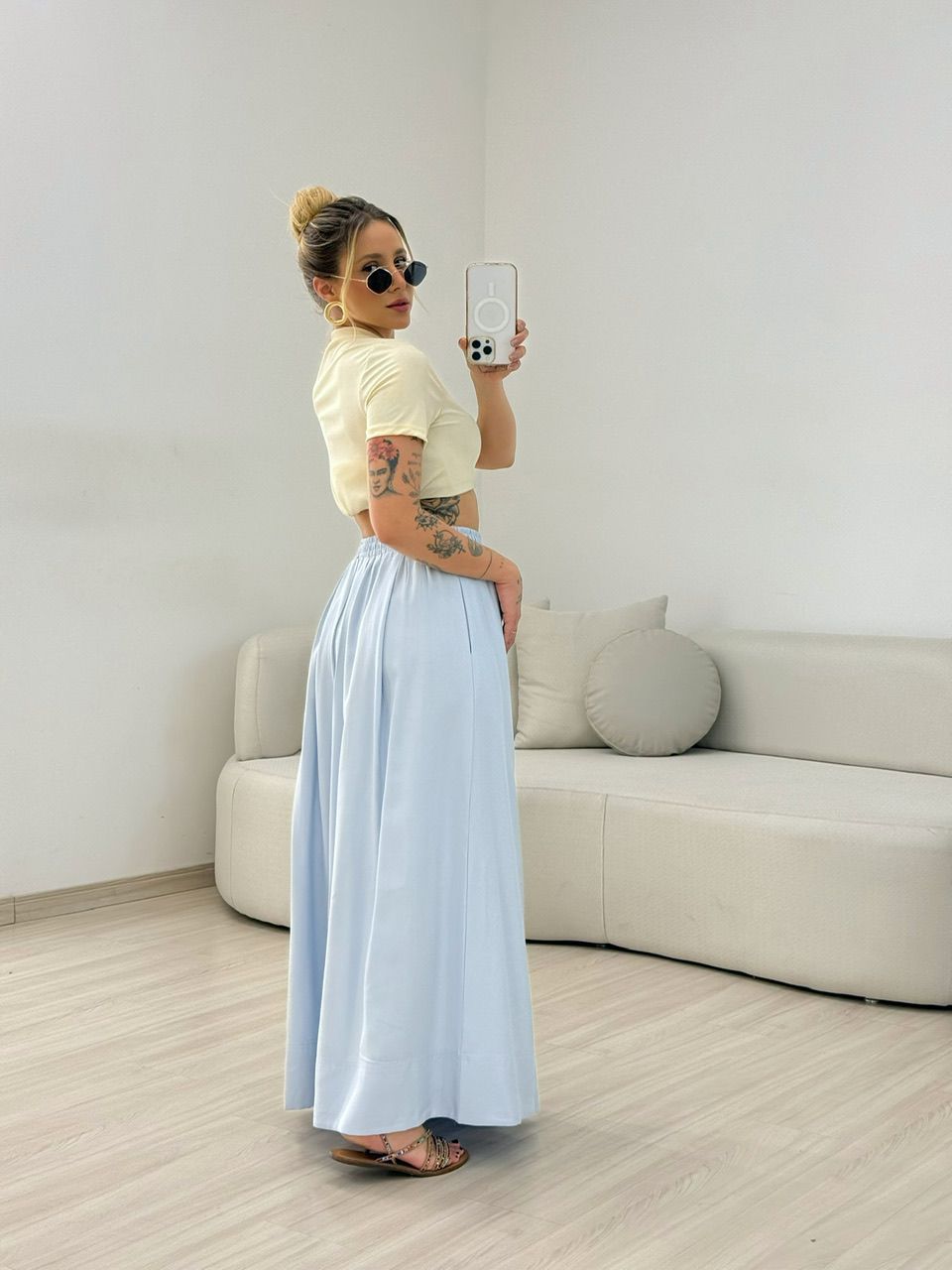 SAIA FLAVIA LONGUETE BABY BLUE
