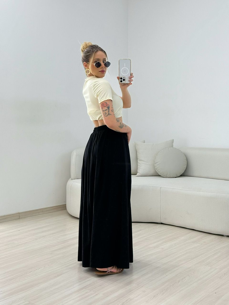 SAIA FLAVIA LONGUETE PRETA