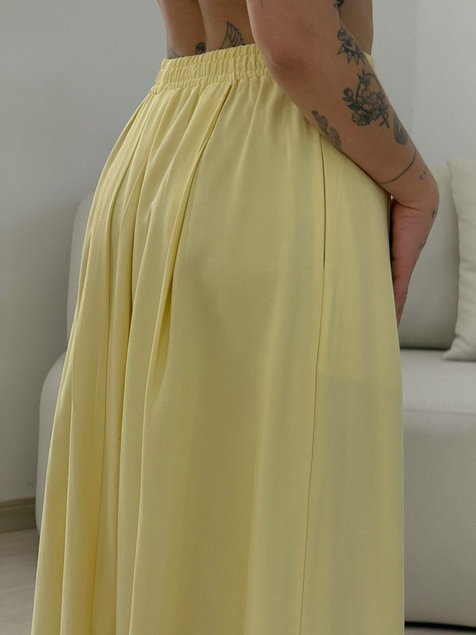 SAIA FLAVIA LONGUETE YELLOW BUTTER