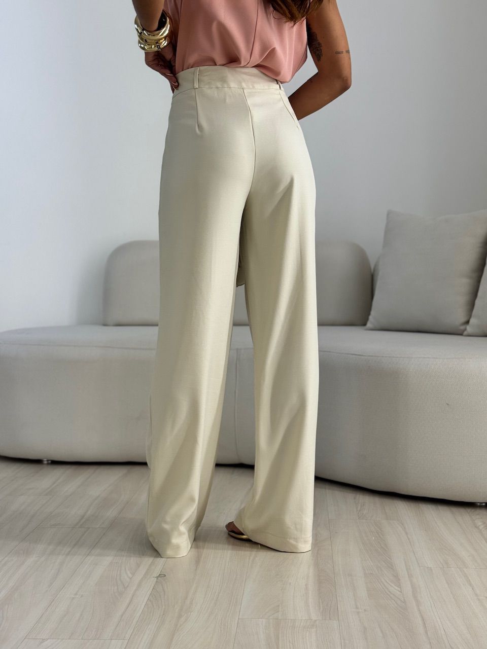 CALÇA ANIE PANTALONA AREIA