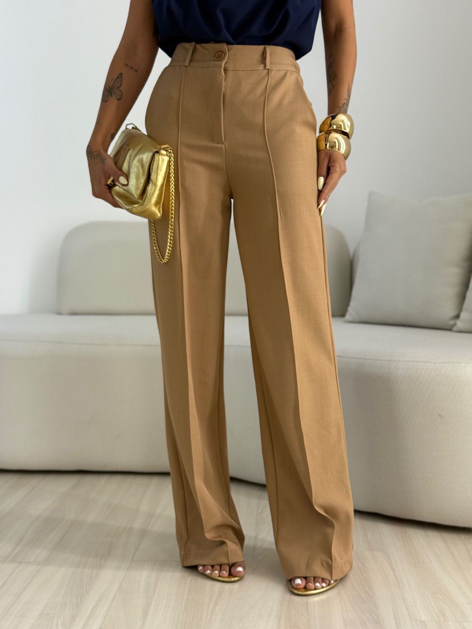 CALÇA ANIE PANTALONA NUDE