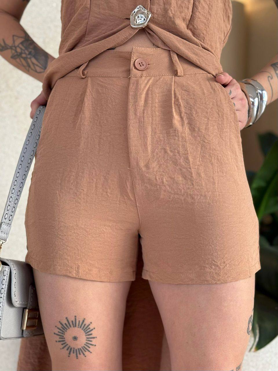 CONJUNTO JOLIE SHORT CAPUCCINO 