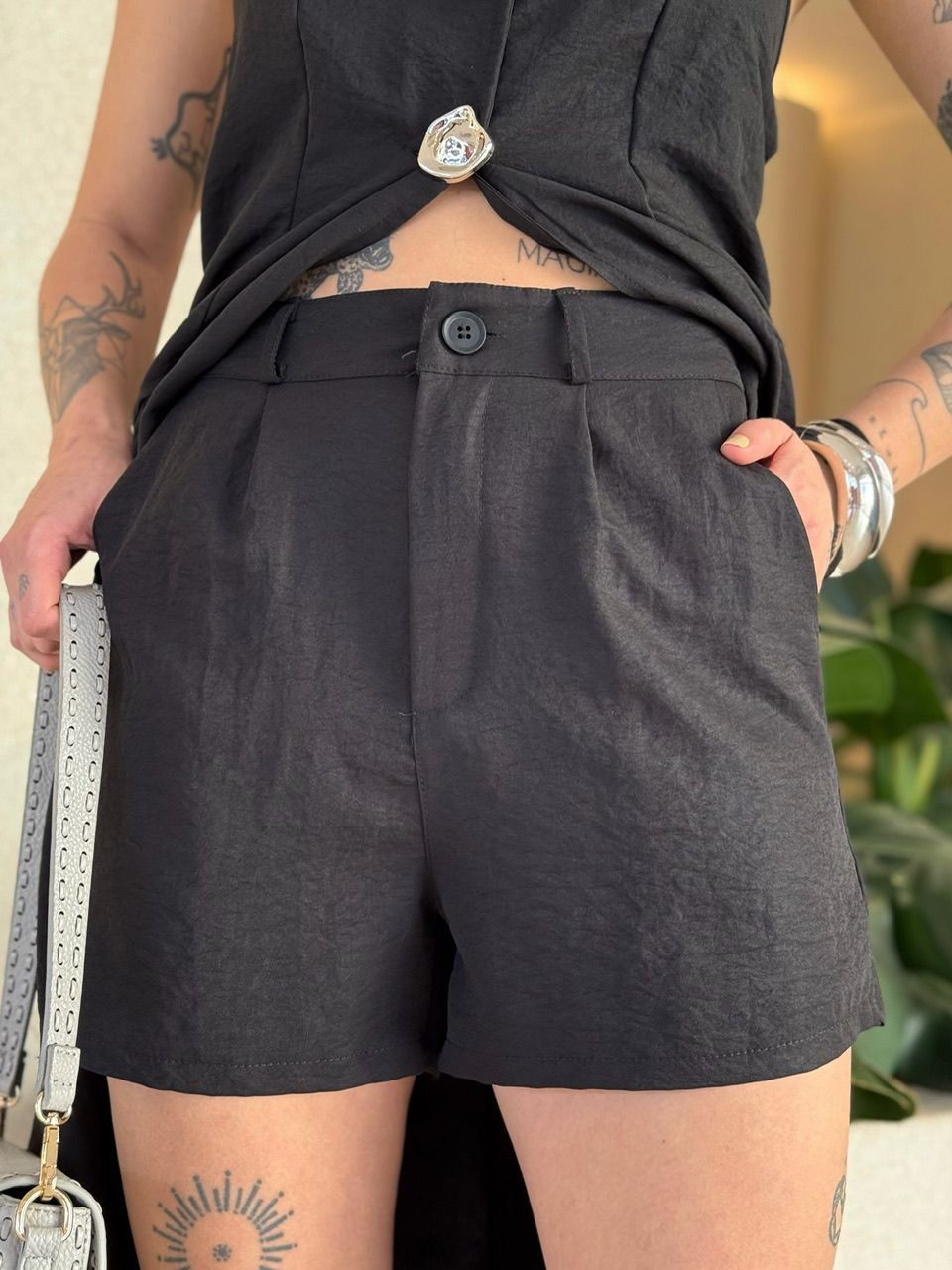 CONJUNTO JOLIE SHORT PRETO