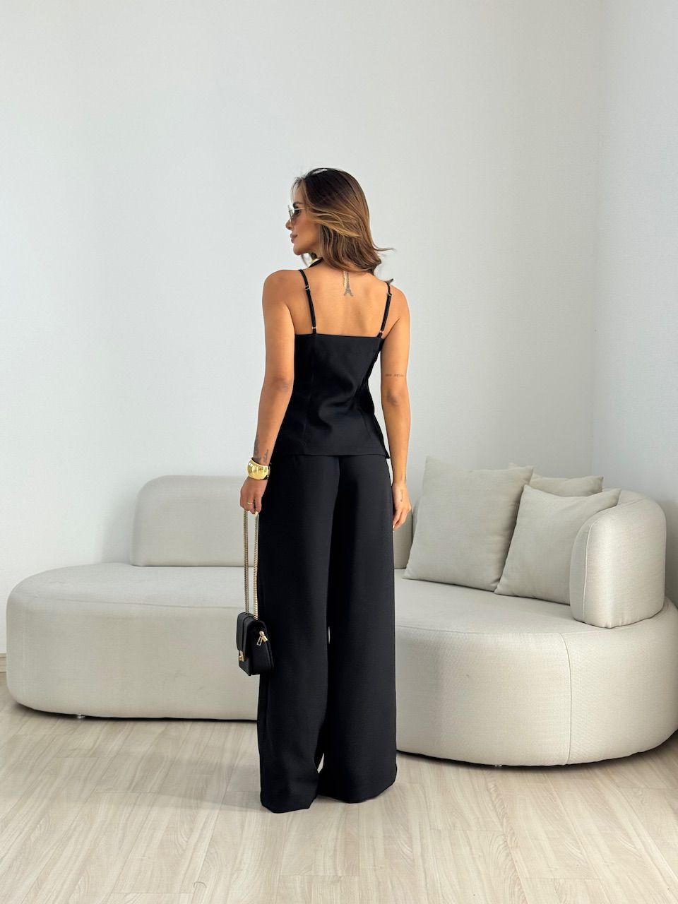 CONJUNTO MARGOT BOTÕES PRETO