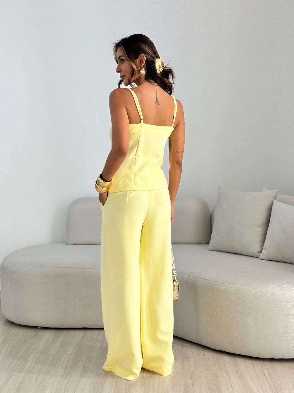 CONJUNTO MARGOT BOTÕES YELLOW BUTTER