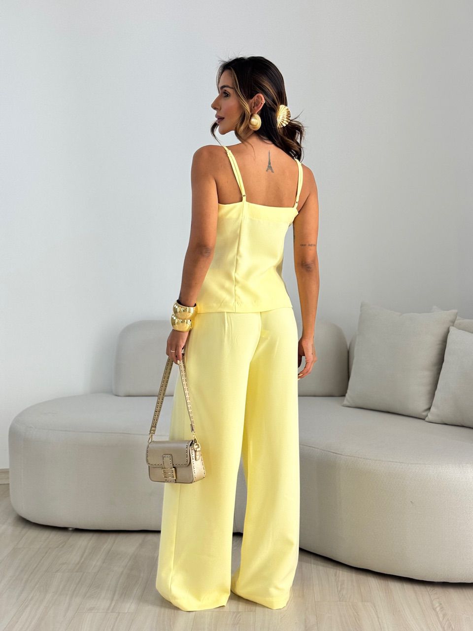 CONJUNTO MARGOT BOTÕES YELLOW BUTTER