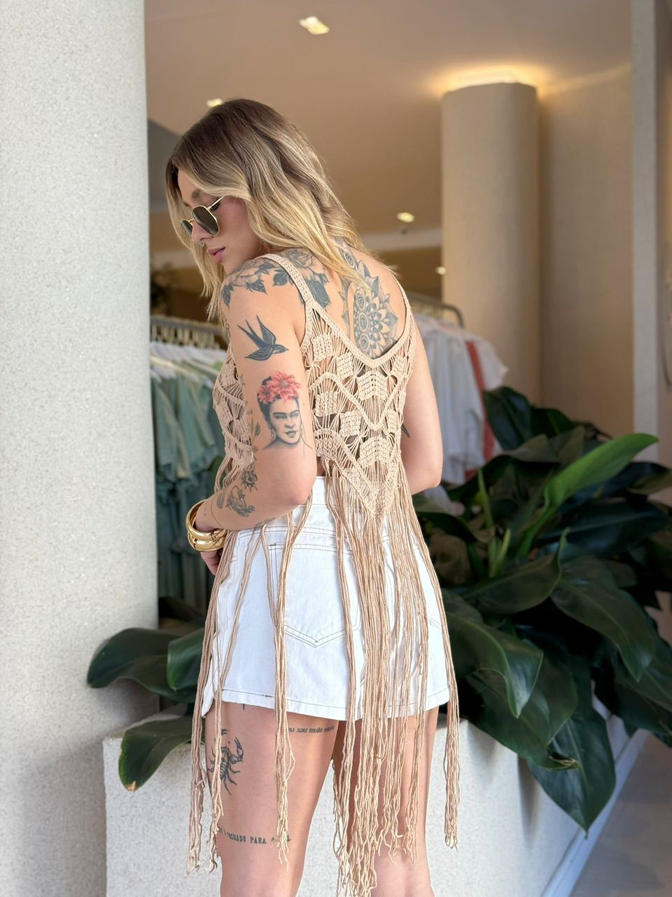 CROPPED JANE CROCHÊ NUDE