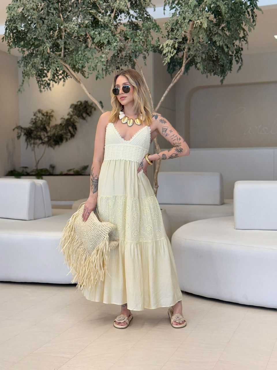 VESTIDO DIVA LAISE AMARELO