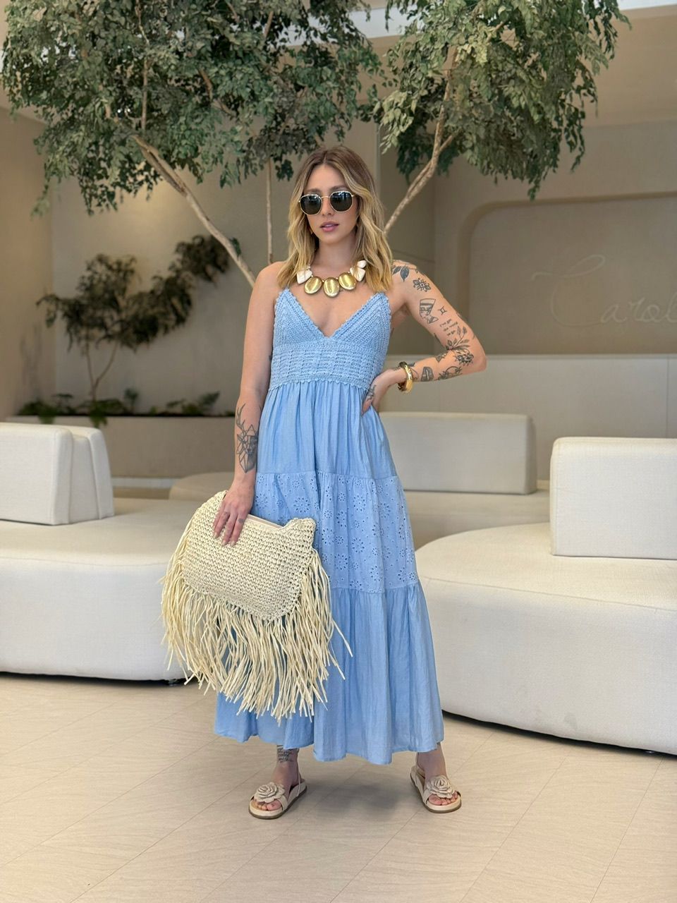 VESTIDO DIVA LAISE BABY BLUE