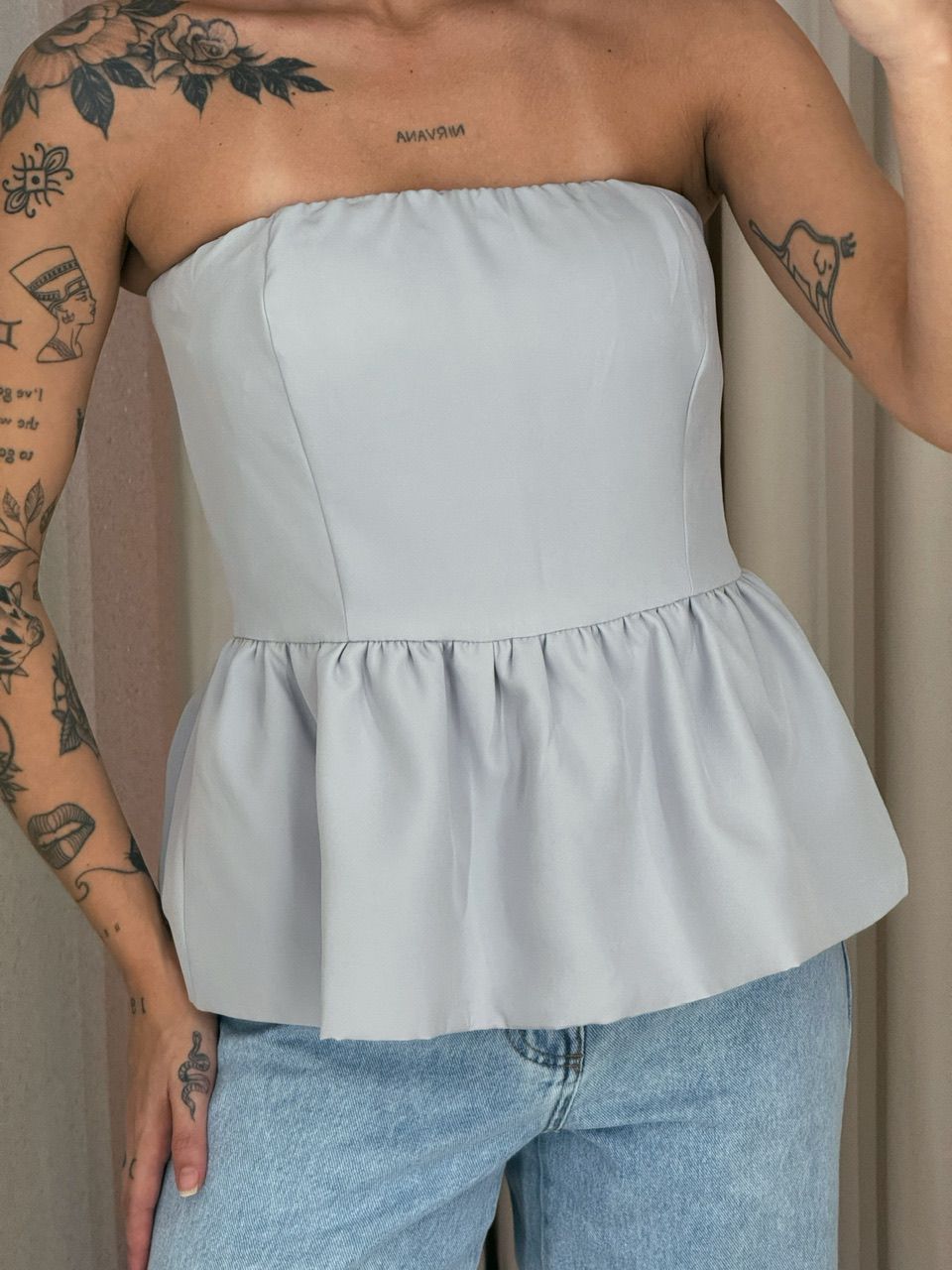 BLUSA EVA TOMARA QUE CAIA Cinza